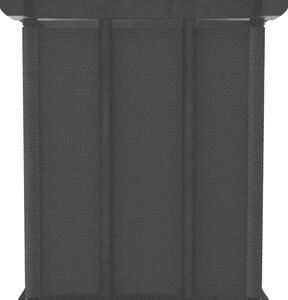 Výstavní police s boxy - 5 přihrádek - černý textil | 103x30x72,5 cm