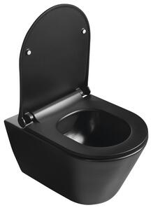 Sapho, AVVA Slim WC sedátko s pomalým zavíráním, černá