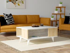 Konferenční stolek Suselo 1 (bílá + dub safírový). 1093208