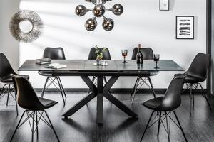 Luxusní jídelní stůl Oliver, černý