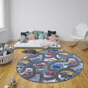 Dětský kusový koberec Play 105204 kruh 133x133 cm