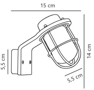 Nordlux - Venkovní nástěnné svítidlo MARINA 1xG9/40W/230V IP44