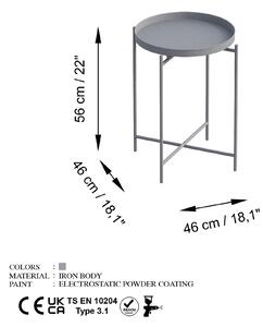 Konferenční stolek Museli 4 (šedá). 1093219