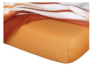 DADKA Jersey prostěradlo karamel Rozměr 90x200x20 jednolůžko