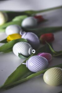 Porcelánové velikonoční vajíčko Rhombe Lavender Lyngby Porcelaen