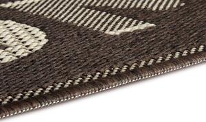 Protiskluzová rohožka Weave 105255 Taupe Brown Cream 50x80 cm
