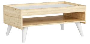 Konferenční stolek Lipoma 1 (bílá + dub). 1093221