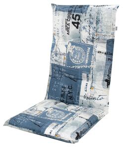 Doppler LIVING 2112 modrá, vysoký polstr na křesla a židle, 48x119x6 cm