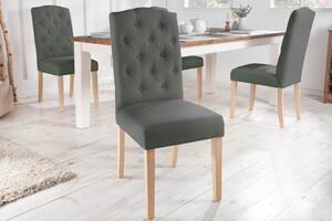 Židle CASTLE šedá strukturovaná látka Nábytek | Jídelní prostory | Jídelní židle | Všechny jídelní židle