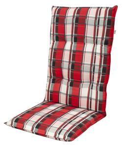 Doppler LIVING 5309 bílá/červená, vysoký polstr na křesla a židle, 48x119x6 cm