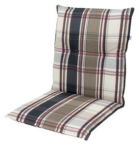 Doppler LIVING 9107 antracit/hnědá, nízký polstr na křesla a židle, 48x100x6 cm