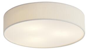Moderní stropní svítidlo bílé se sametovým stínidlem 46cm 3-světla - Luz