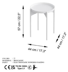 Konferenční stolek Museli 5 (bílá). 1093227