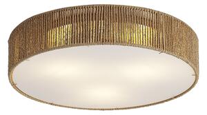 Japandi stropní svítidlo přírodní s stínidlem 46cm 3-světla - Luz