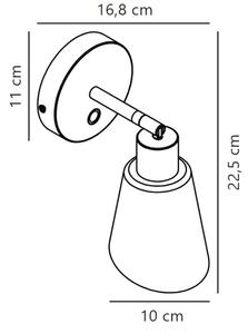 Nordlux - Nástěnné bodové svítidlo MOLLI 1xE14/25W/230V