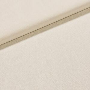 Bavlněné plátno smetanové lístečky na smetanové, š.140cm (látka v metráži)
