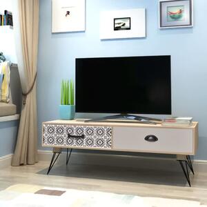 TV / odkládací stolek 100x40x35 cm hnědý