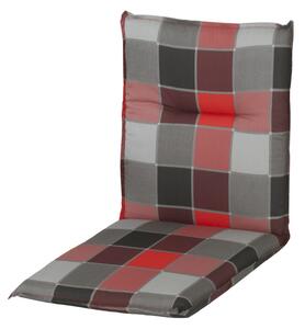 Doppler SPOT 6118 antracit/červená, nízký polstr na křesla a židle, 48x100x5 cm