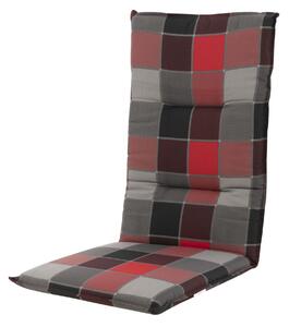 Doppler SPOT 6118 antracit/červená, vysoký polstr na křesla a židle, 48x118x5 cm