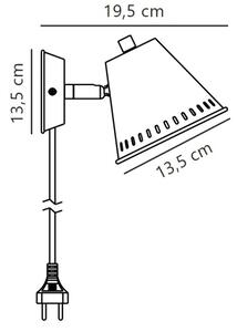 Nordlux - Nástěnné bodové svítidlo PINE 1xGU10/15W/230V