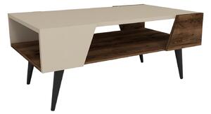 Konferenční stolek Mevala 1 (světlobéžová + ořech). 1093239