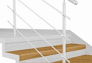Schodový nášlap / profil TOPSTEP Flex Dub natur 1200 × 340 × 11 mm