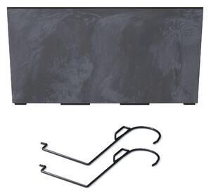 Truhlík s háky URBI CASE BETON EFFECT W antracit 58cm