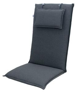 Doppler STAR 7040 antracit, vysoký polstr na křesla a židle s podhlavníkem, 48x119x6 cm