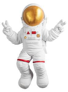 Nástěnná dekorace 47x35 cm astronaut zlatá