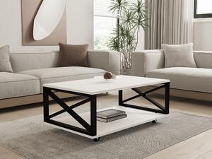 Konferenční stolek Tidito (bílá + černá). 1093245
