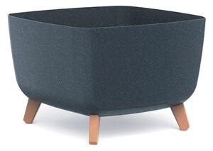 Květináč GRACIA SQUARE ECO WOOD antracit 39cm