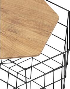 Konferenční stolek Lusamu (dub + černá). 1093249