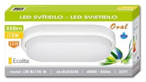 Ecolite OVAL 12W šedé LED-BL12W-SED