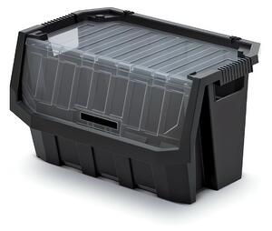 Plastový úložný box uzavíratelný TRUCK MAX PLUS 396x290x280 černý