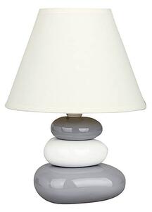 Designová stolní lampa SALEM, šedobílá
