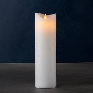 SIRIUS Vosková LED svíčka exclusive, 25 cm, bílá