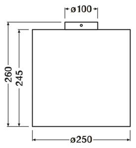 Ledvance - Stropní svítidlo DECOR CARDBOARD 1xE27/15W/230V pr. 25 cm