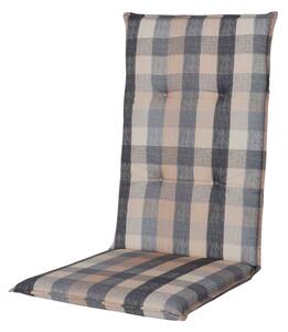 Doppler LIVING 5104 hnědá/šedá, vysoký polstr na křesla a židle, 48x119x6 cm