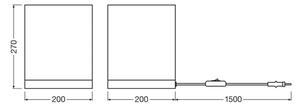 Ledvance - Stolní lampa DECOR CARDBOARD 1xE27/15W/230V 20x20 cm