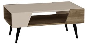 Konferenční stolek Pitudu 2 (ořech + béžová). 1093258