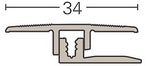 Přechodový hliníkový profil PARADOR Eloxovaný hliník stříbrný 1744327