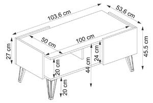 Příruční stolek Tilata (dub safírový + antracit). 1093266