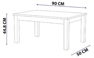 Konferenční stolek Sabasu 1 (bílá + ořech). 1093270