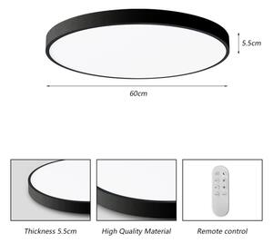 Immax NEO 07250L-LED Stmívatelné svítidlo SEMPLICI 60W/230V Wi-Fi Tuya černá +DO