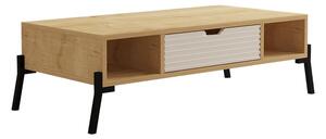 Konferenční stolek Munibo (dub safírový + bílá). 1093272