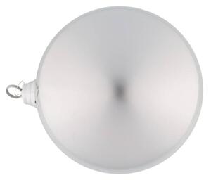 DECOLED Plastová koule, pr. 20 cm, stříbrná, lesklá, UV