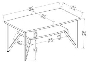 Konferenční stolek Pekiba (borovice atlantická). 1093279