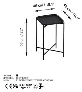 Konferenční stolek Museli 8 (černá). 1093280