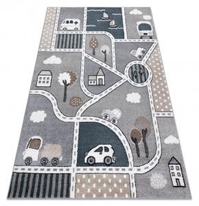 Dětský kusový koberec Fun Strade grey 140x190 cm