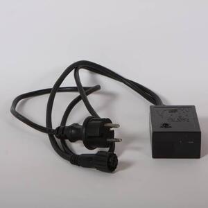 DECOLED Easy Fix zdrojový kabel BI-COLOR s AC/DC, exteriér, černý IP44, 480 W
